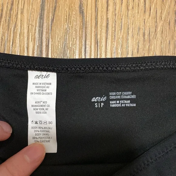 2 for $20! Aerie High Cut Cheeky Bikini Bottom - Picture 2 of 4